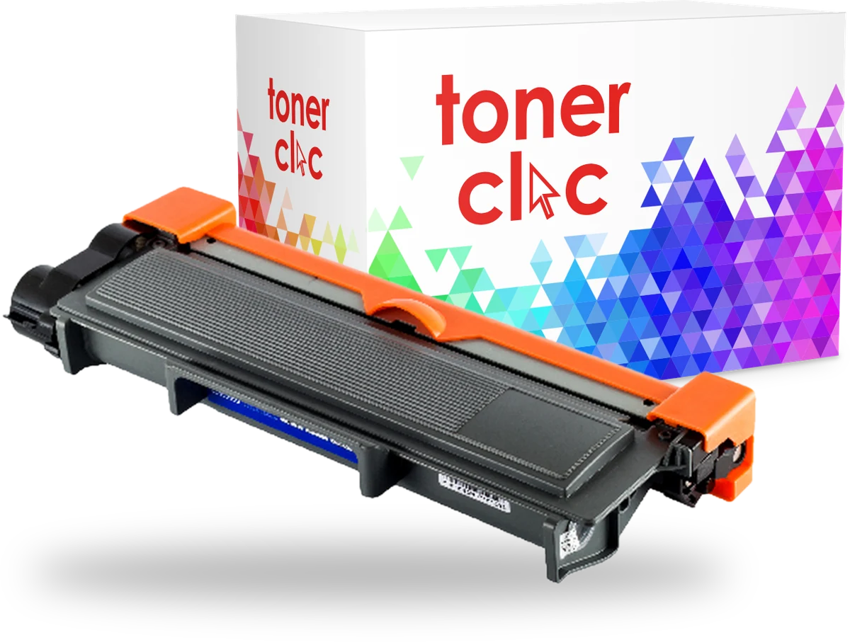 Caja Toner Click junto a un tóner compatible Brother TN-2370