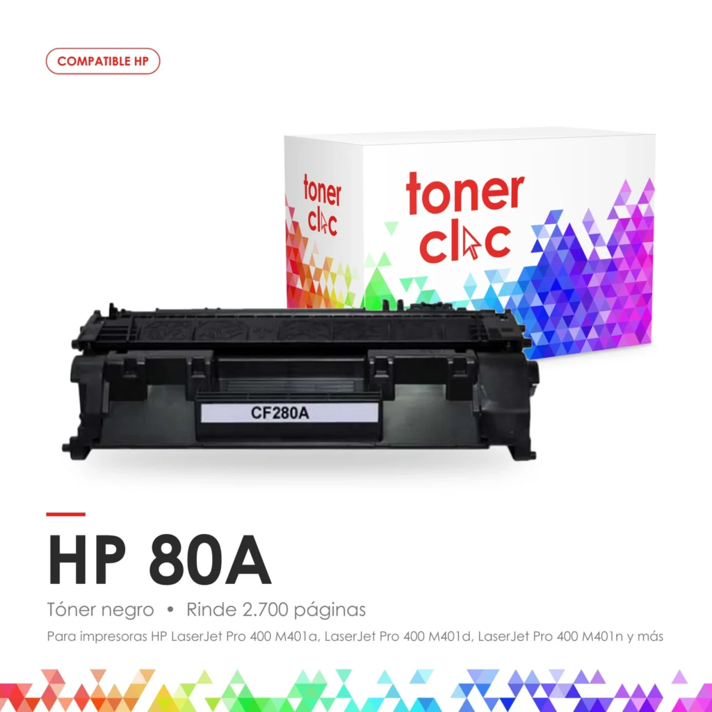 Tóner alternativo HP 80A (CF280A) negro